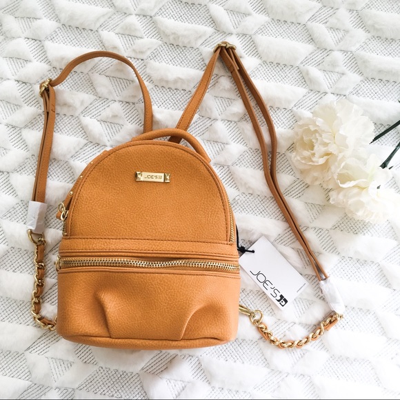 mustard mini backpack